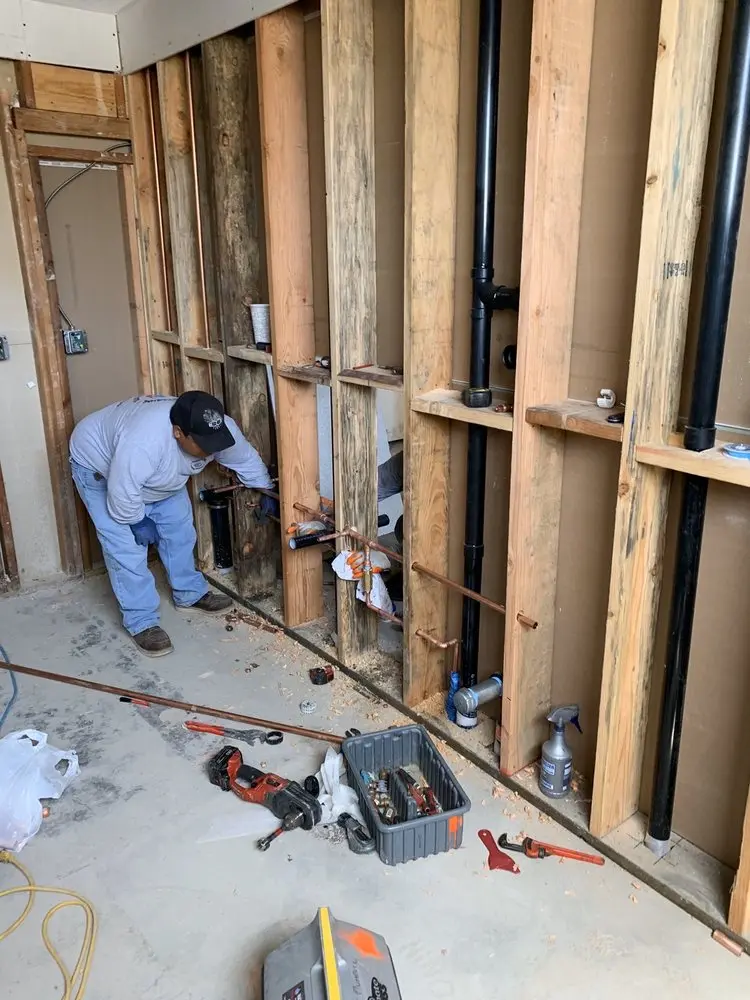 Commercial rough-in plumbing for Gas Line Repair in Piñata District